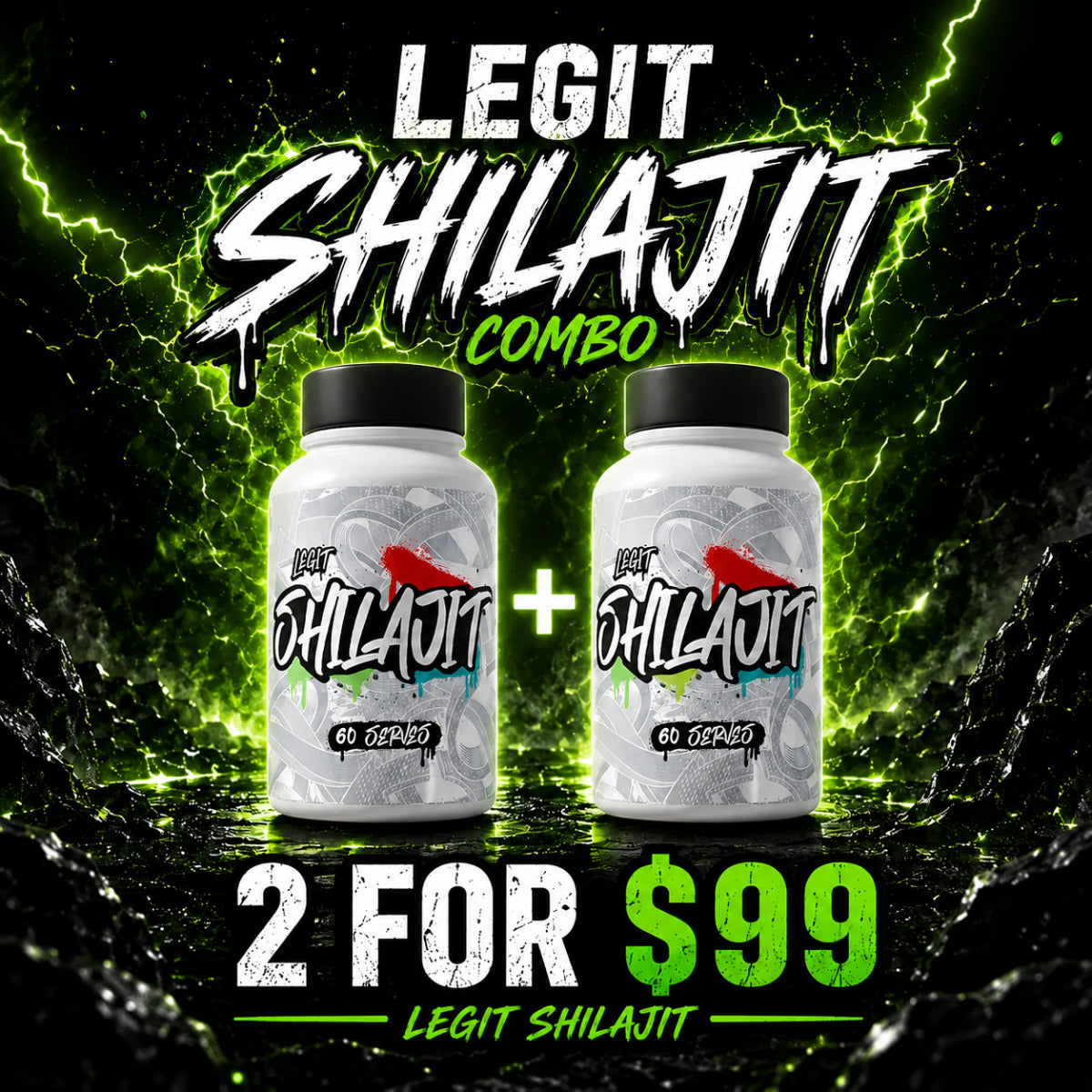 LEGIT SHILAJIT COMBO 2 FOR $99
