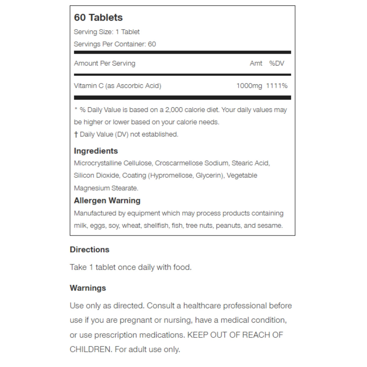 Force Factor - VIT C 1000mg