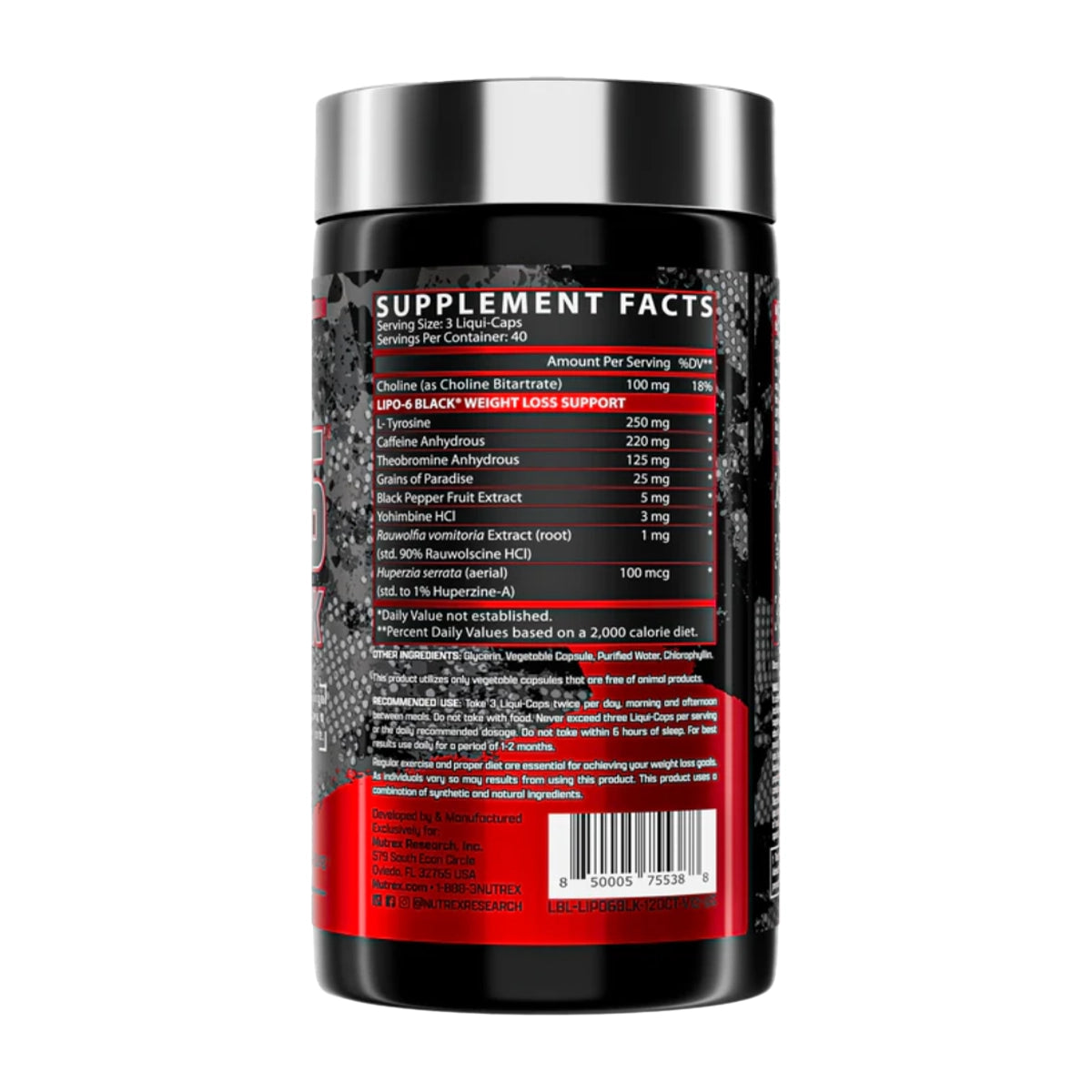Nutrex Lipo 6 Black