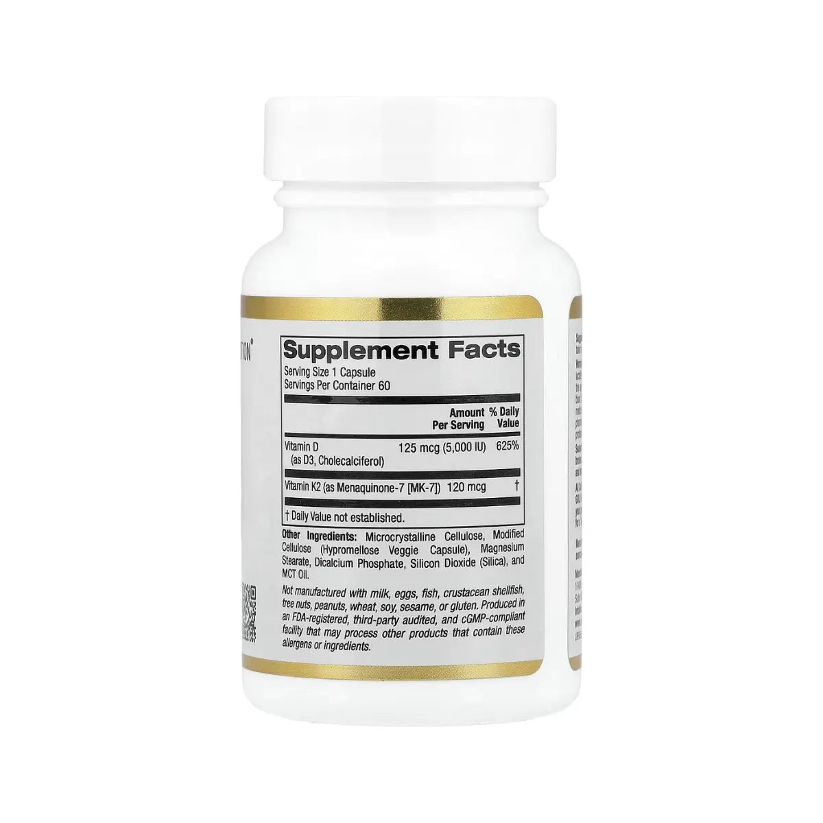 California Gold Vitamin D3+K2