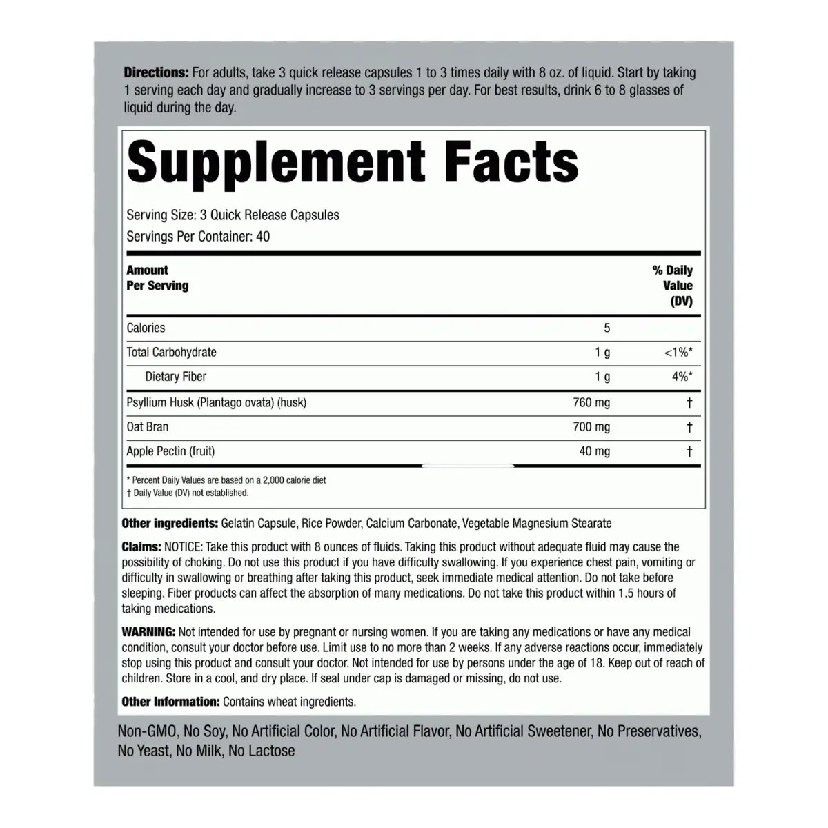 Piping Rock Fiber Complex 1500MG