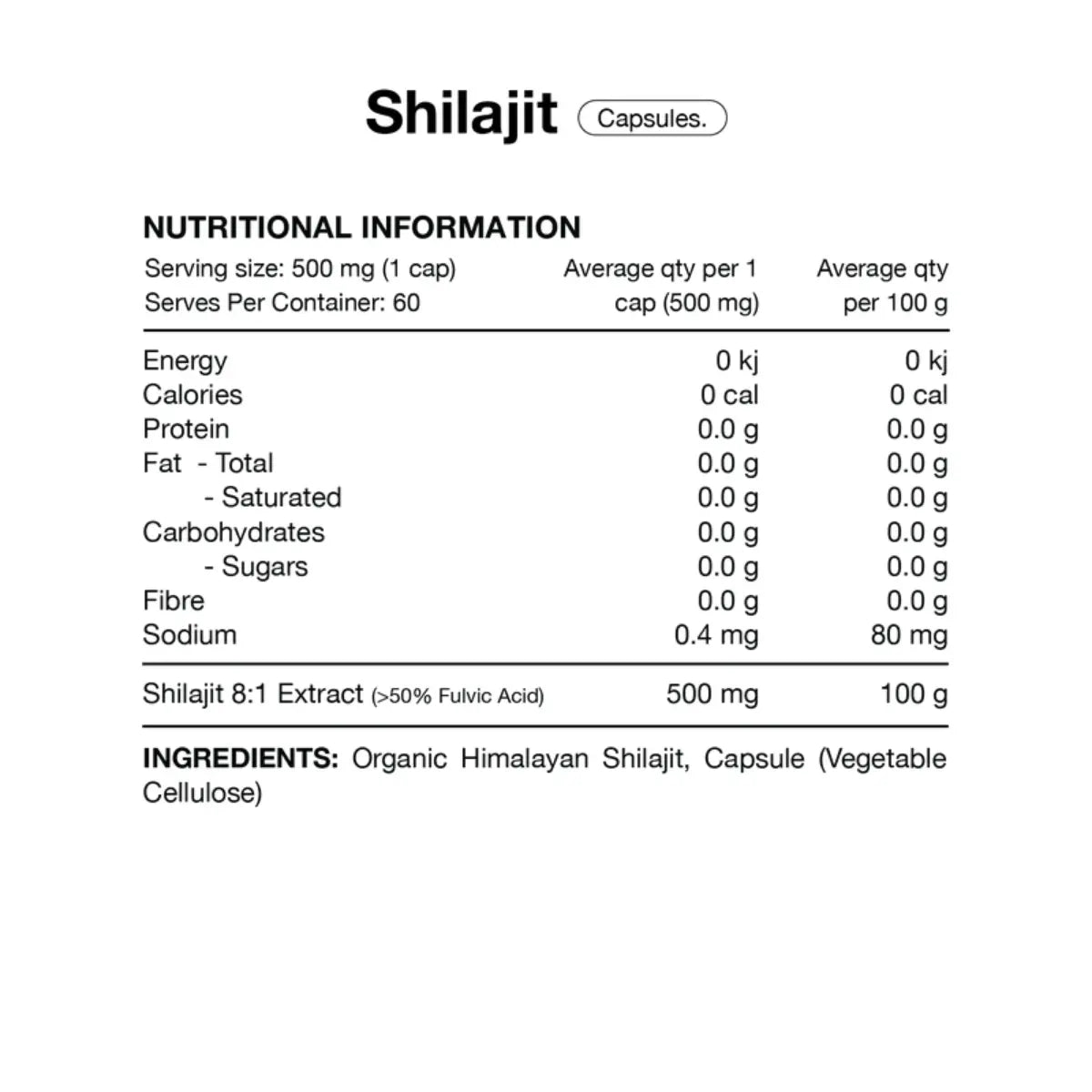 Switch - Shilajit Capsules