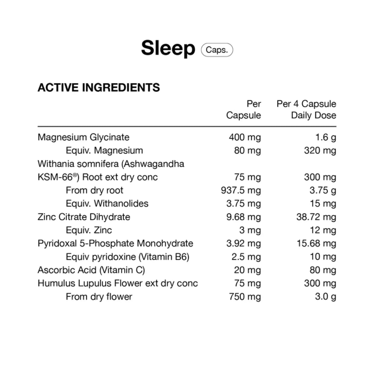 Sleep+ Capsules by Switch Nutrition