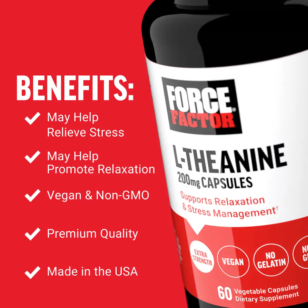 Force Factor L-Theanine 200mg