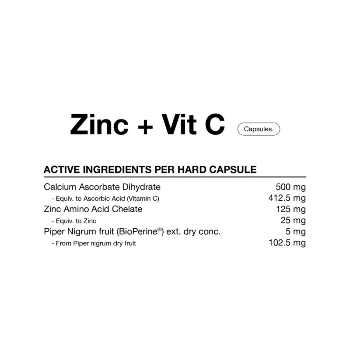 Zinc + Vit C By Switch Nutrition