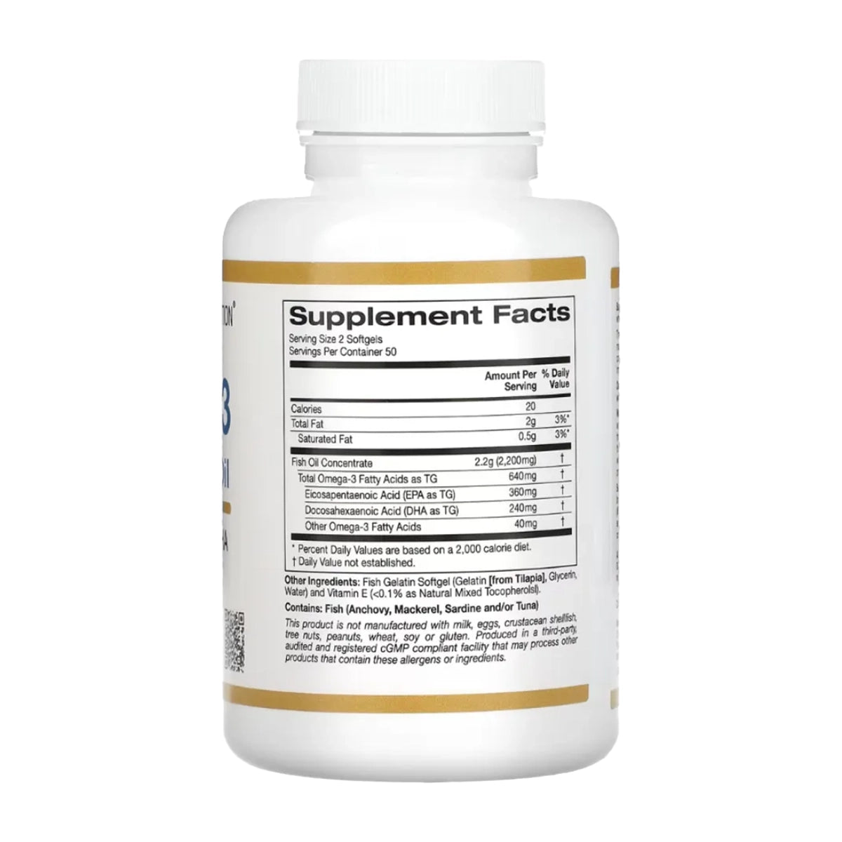 California Gold Omega-3 Premium Fish Oil