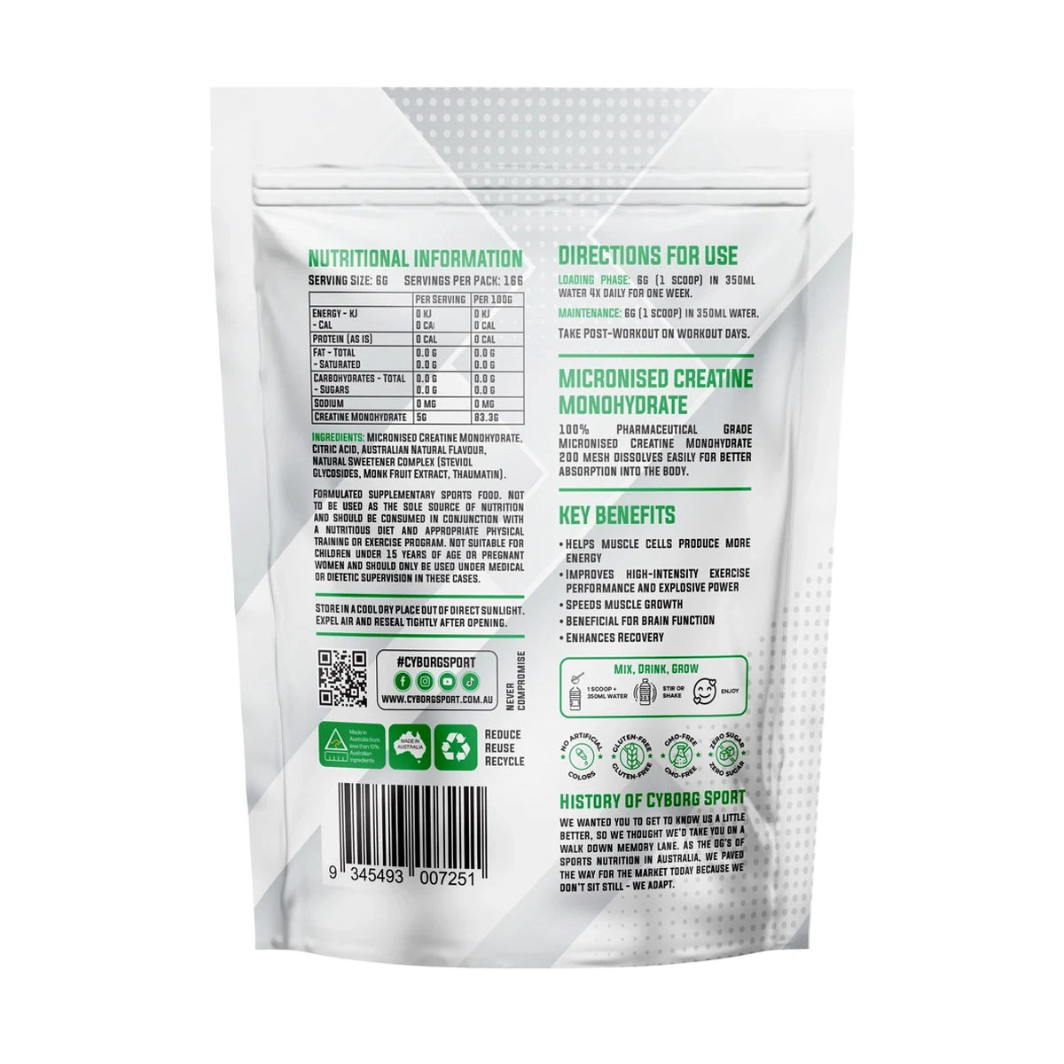 Creatine By Cyborg Sport