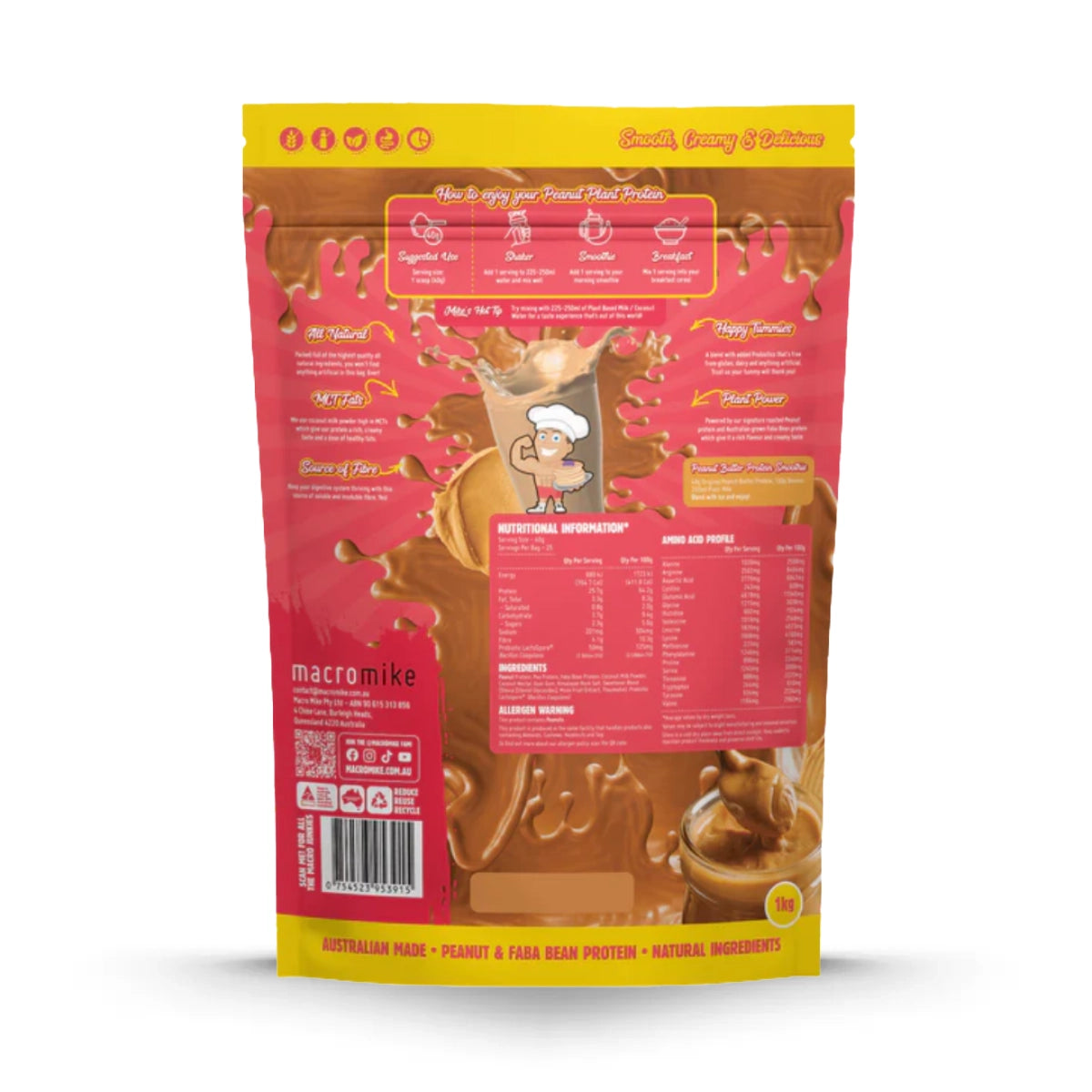 Macro Mike - Peanut Plant Protein 1kg