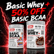 BASIC WHEY + 50% OFF BASIC BCAA
