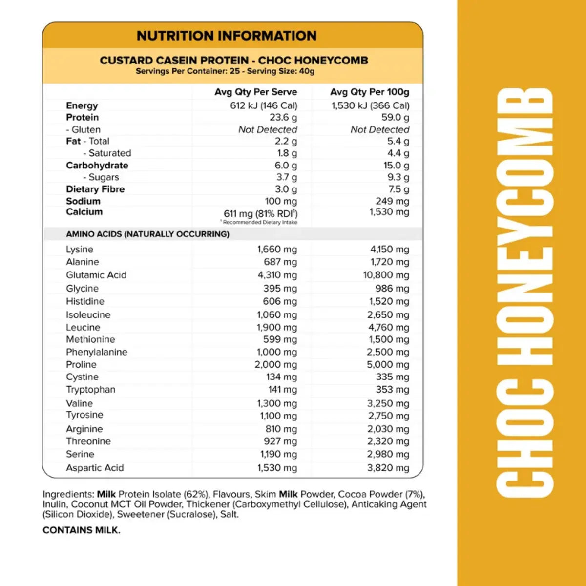 Muscle Nation Custard Casein