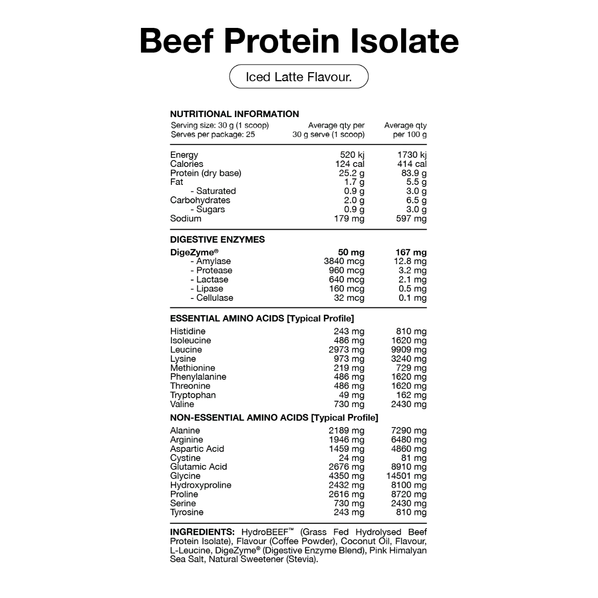 Beef Protein Isolate by Switch Nutrition