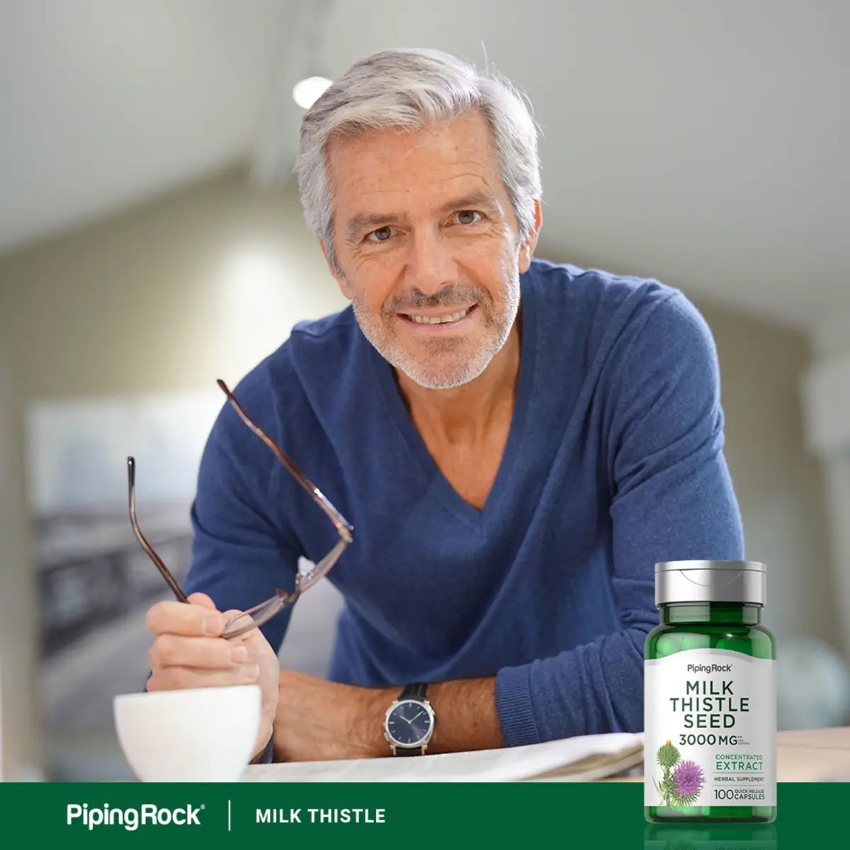 Milk Thistle Seed 3000 MG by Piping Rock