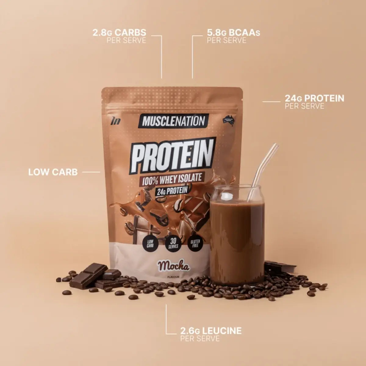 Muscle Nation 100% Whey Isolate Protein