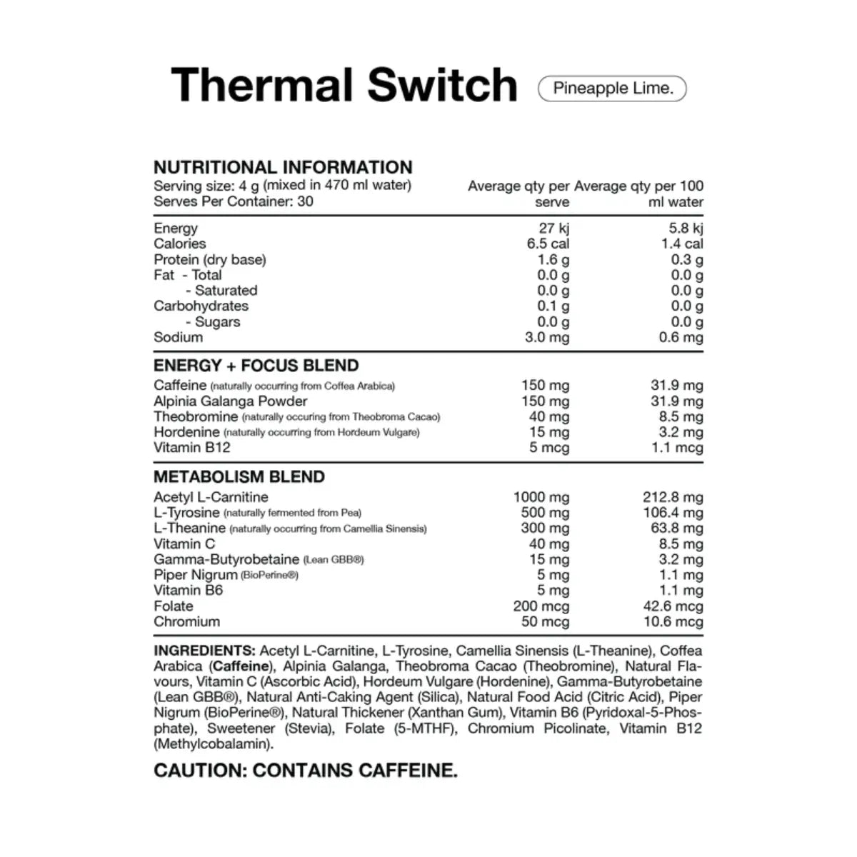 Thermal Switch by Switch Nutrition