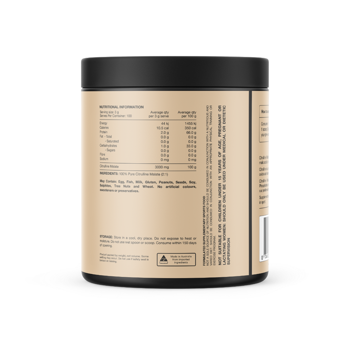 100% Pure Citrulline Malate By Switch Nutrition