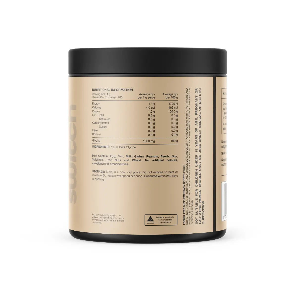 100% Pure Glycine by Switch Nutrition