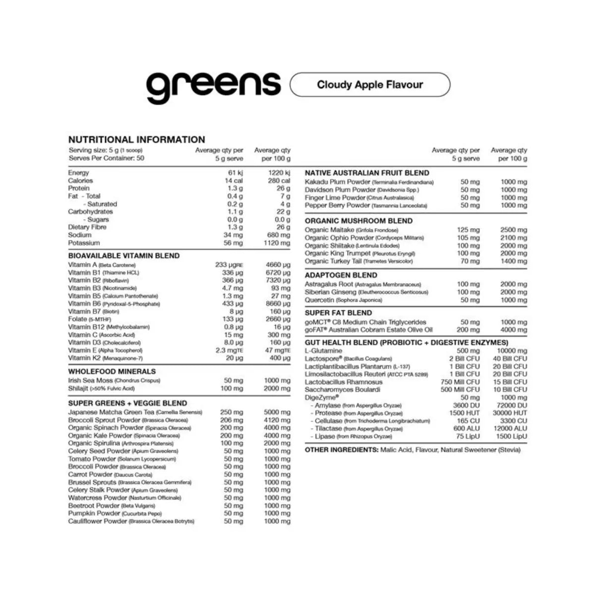 Switch Nutrition Greens