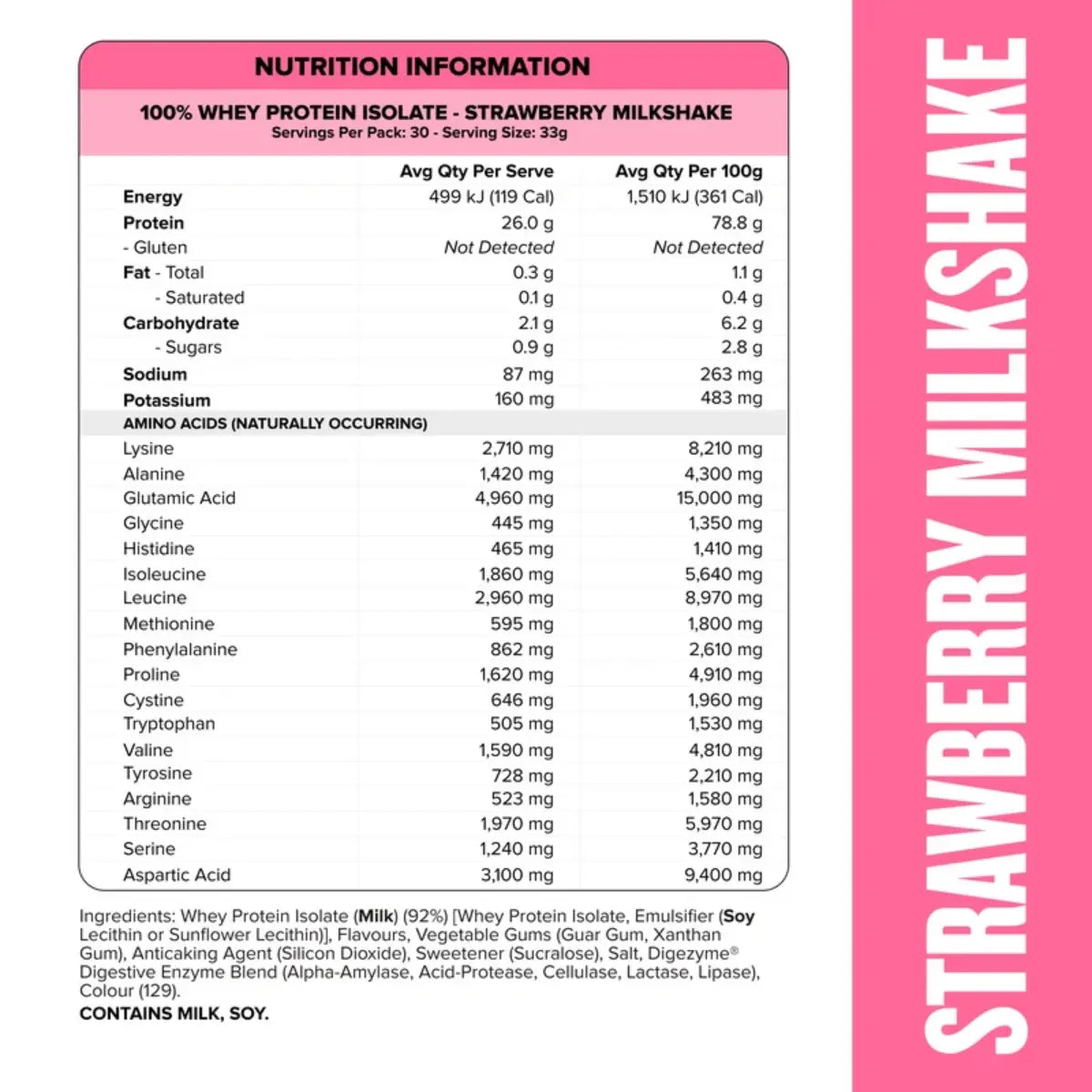 Muscle Nation 100% Whey Isolate Protein