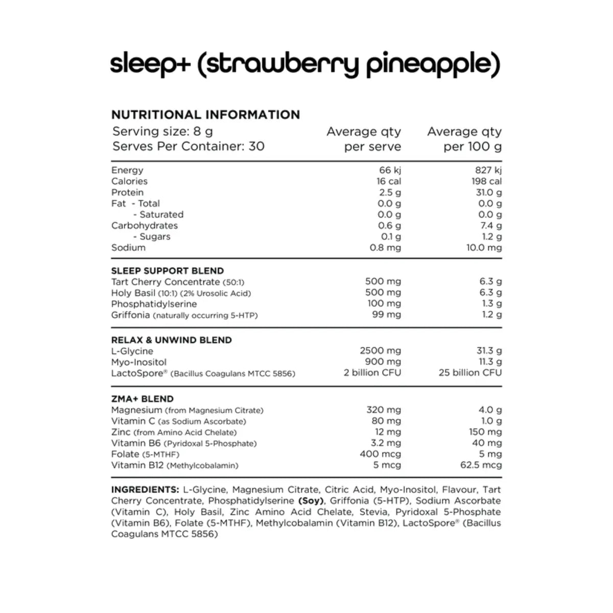 Sleep by Switch Nutrition