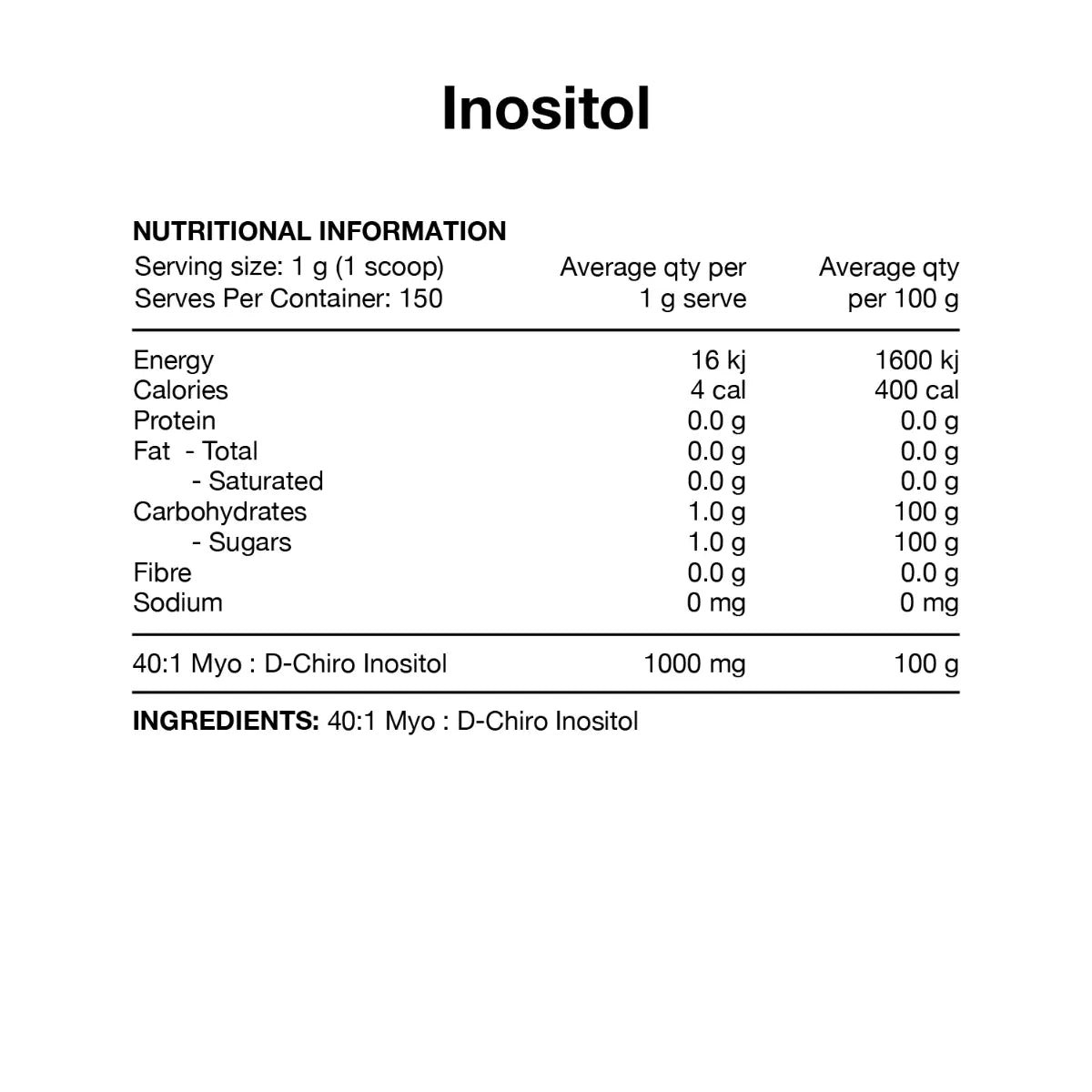 Switch Nutrition Inositol
