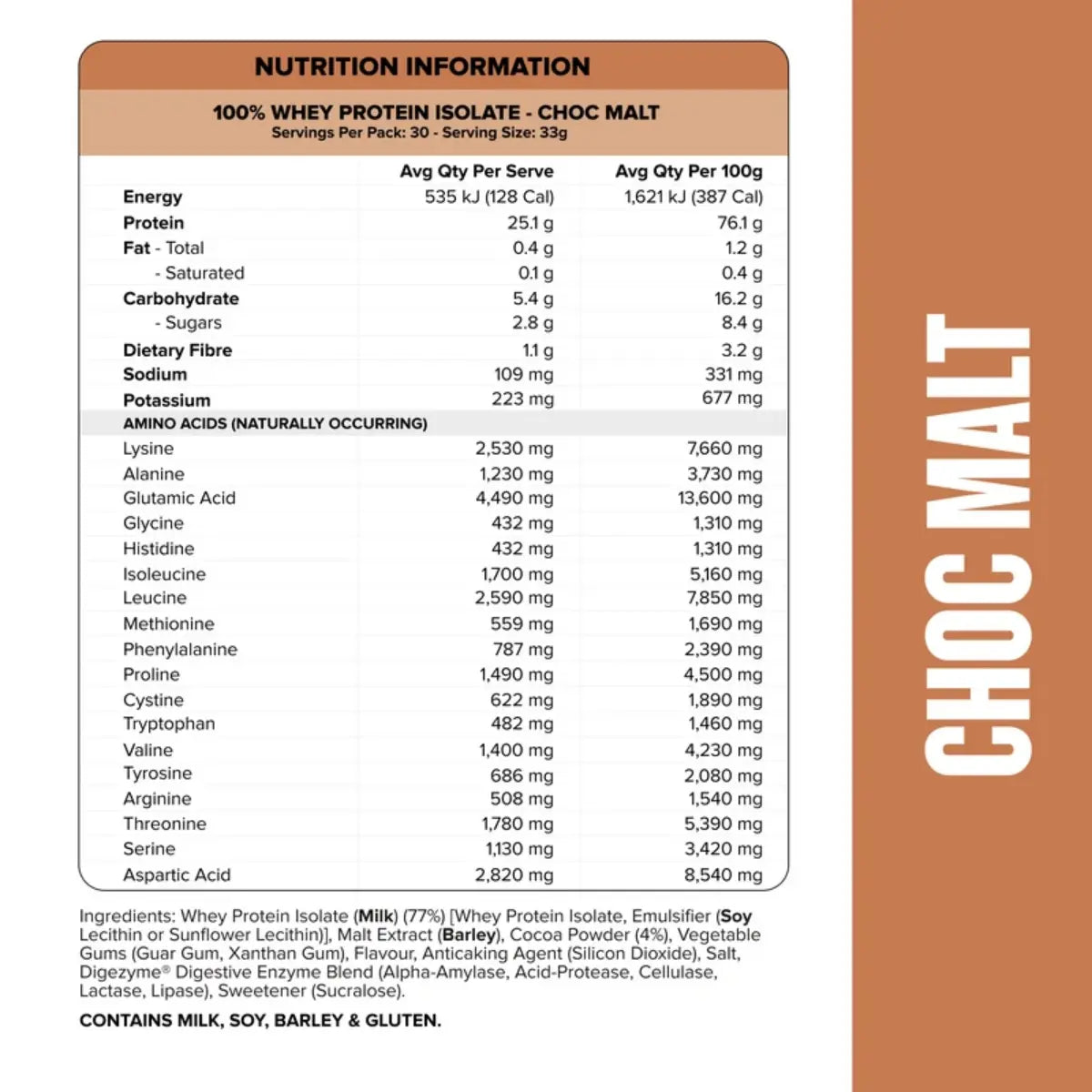 Muscle Nation 100% Whey Isolate Protein
