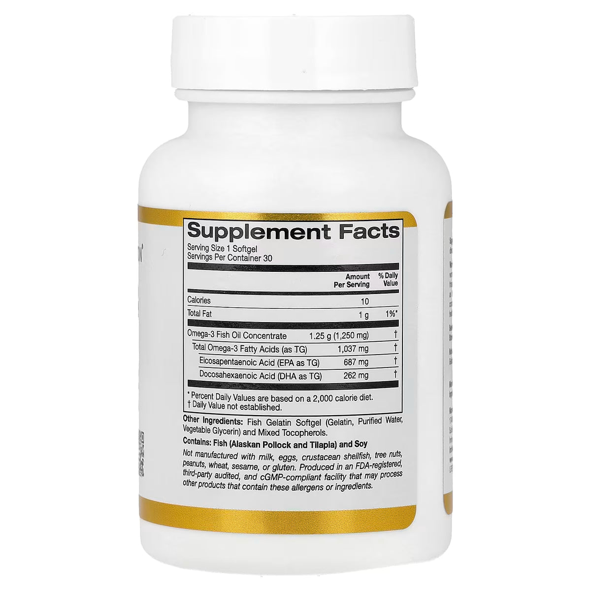 California Gold Omega-3 Fish Oil