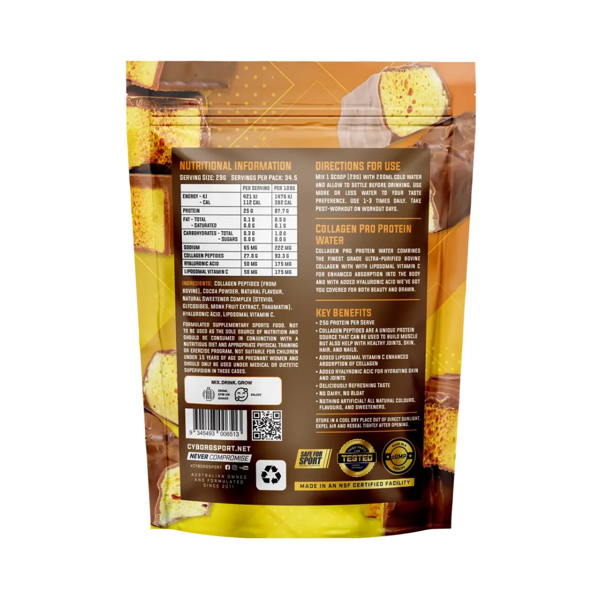 Collagen Pro Protein Water by Cyborg Sport
