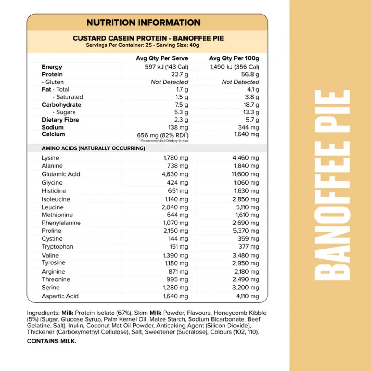 Muscle Nation Custard Casein