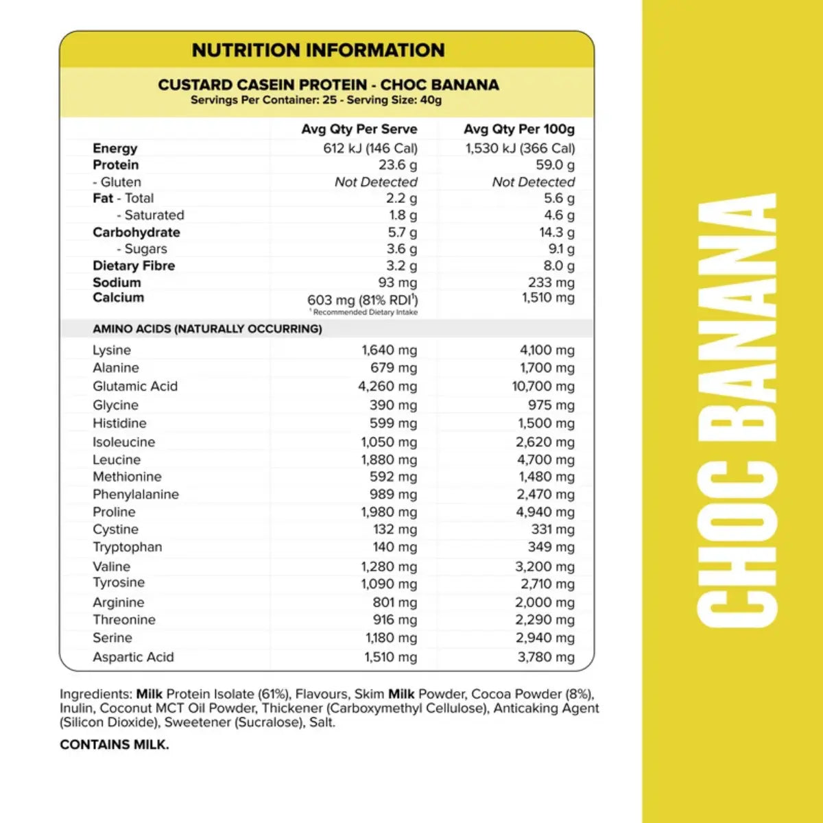 Muscle Nation Custard Casein