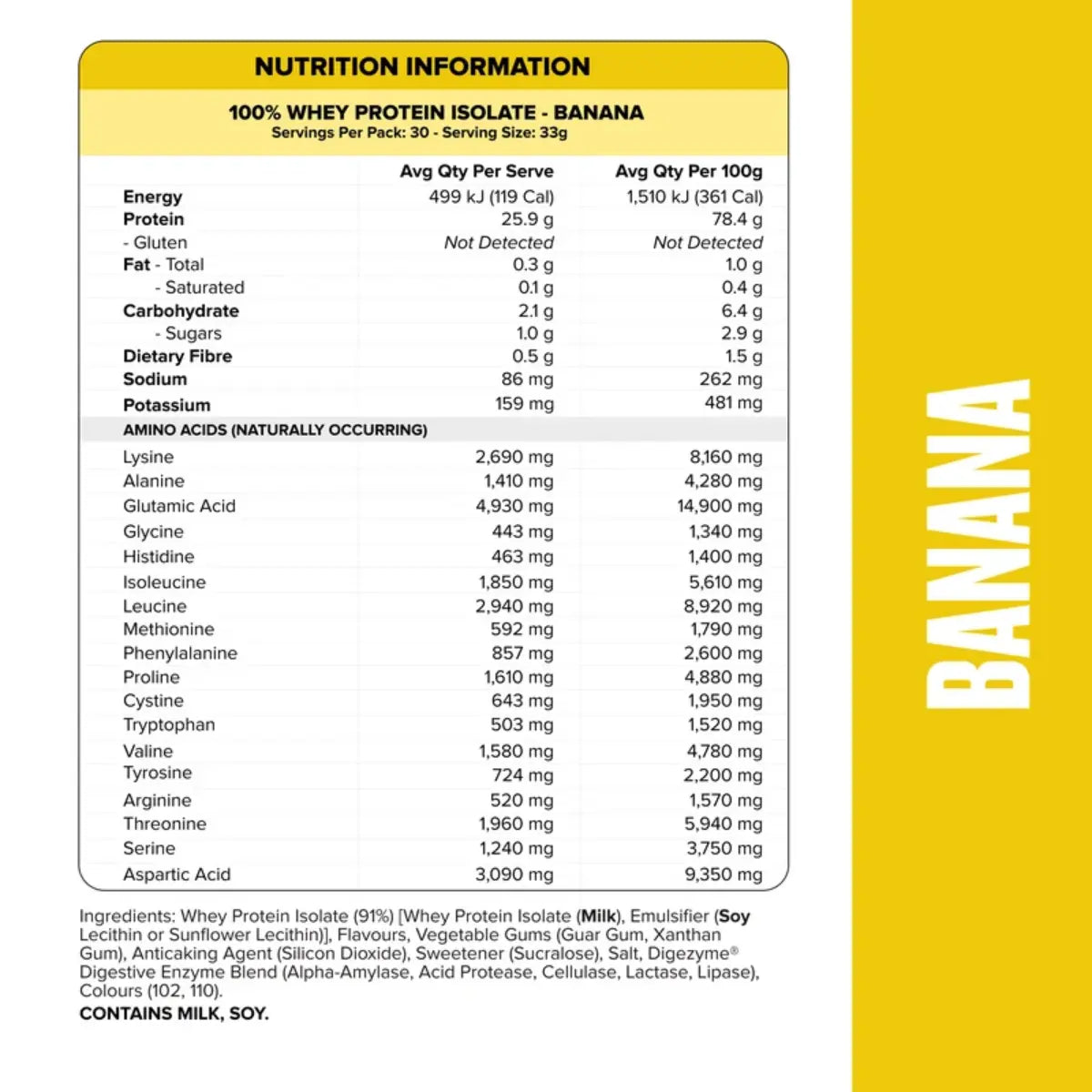 Muscle Nation 100% Whey Isolate Protein