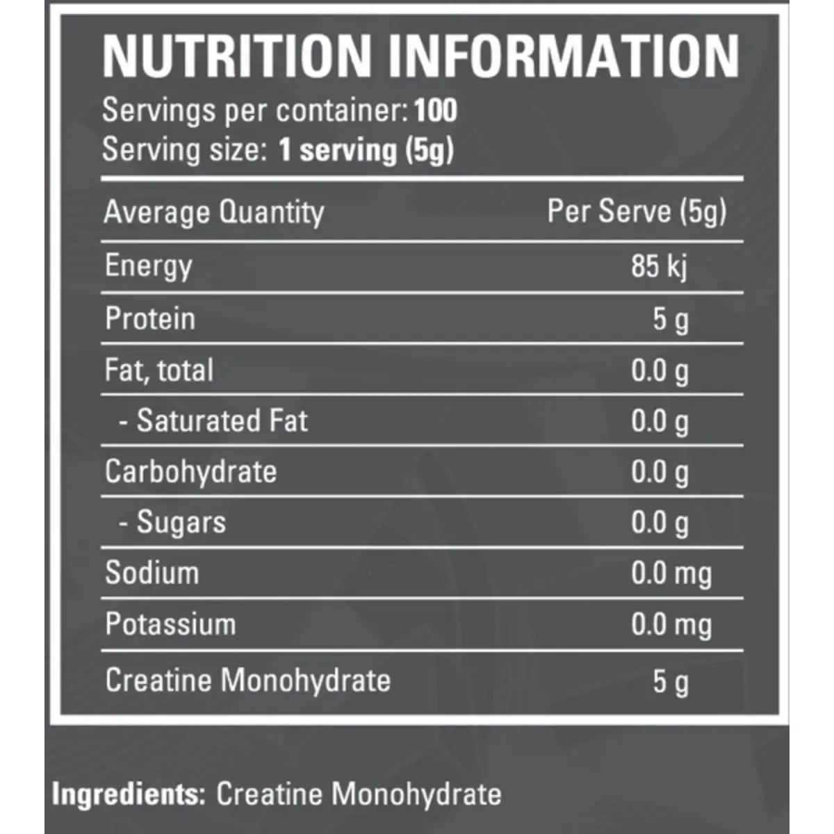 Creatine Monohydrate by Legit Supps