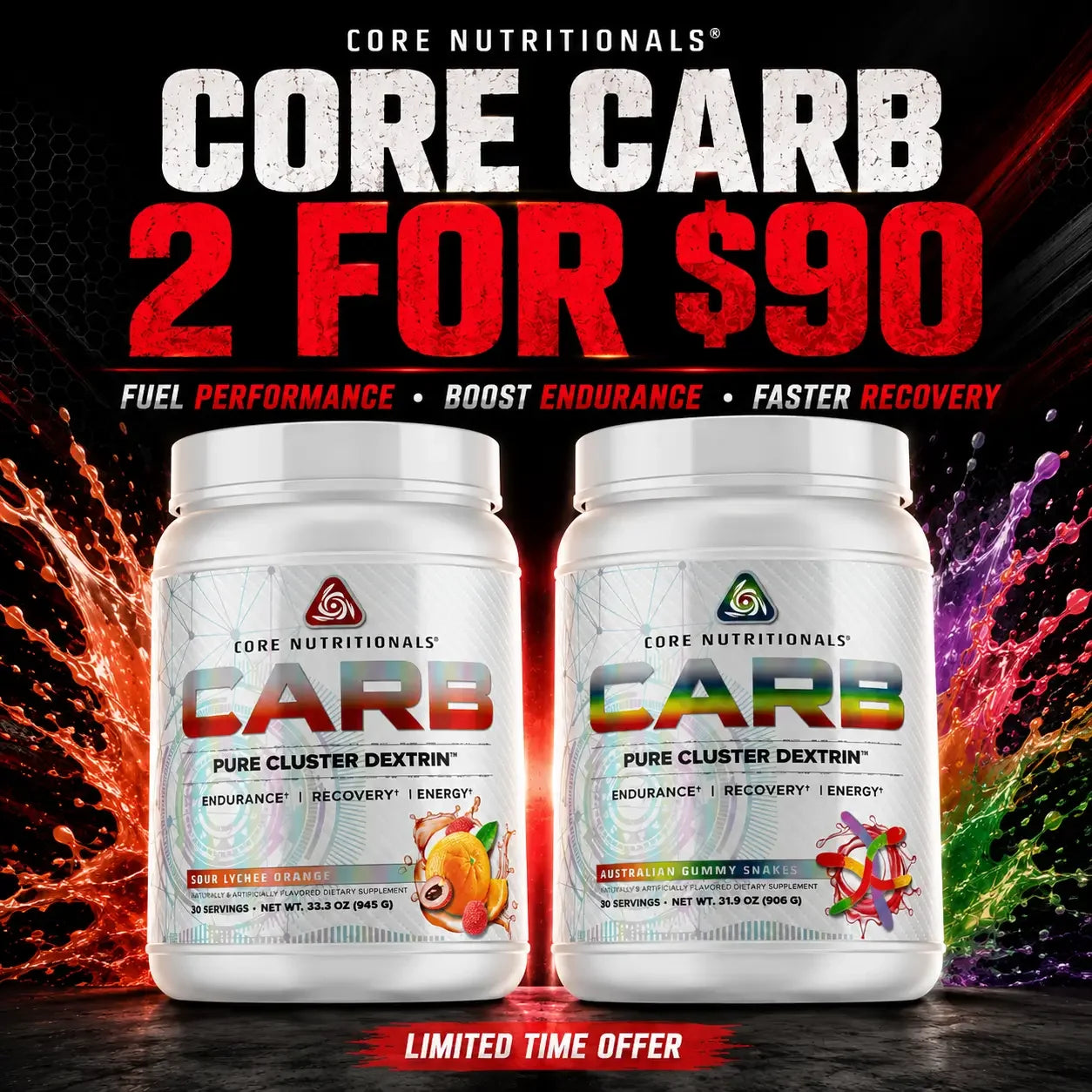 CORE CARB 2 FOR $90