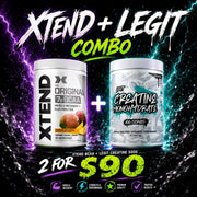XTEND BCAA + LEGIT CREATINE 500G - $90