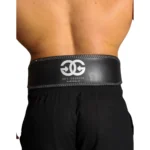 4 Weight Lifting Belt Leather Black 1