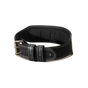 4 Weight Lifting Belt Leather Black 2