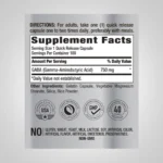 GABA Gamma Aminobutyric Acid 750 mg 3