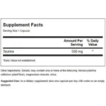 SWANSON TAURINE SUPPLEMENT FACTS 1
