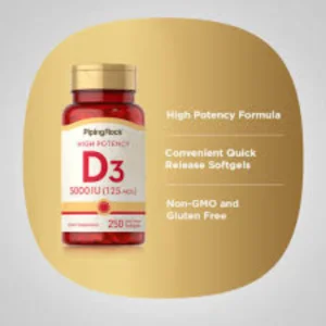 Vitamin D3 5000 IU 250 Tabs 1