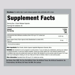 Ashwaganda 4500mg info