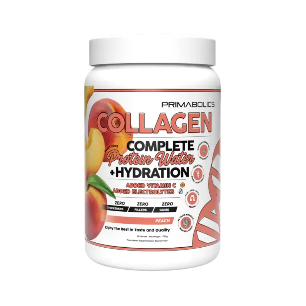 Primabolics Complete Collagen Protein Water or Hydration