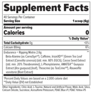 Finaflex Stimul8 supplement facts 298x300