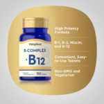 B Complex Plus Vitamin B 12 180 Tablets 03 webp