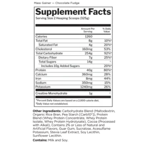 MassGainer NutritionPanels Chocolate 1 webp