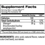 Vitargo nutritional panel 1 webp