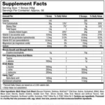 muscletech cell tech creatine strength 6lb orange nutritional panel 1 webp