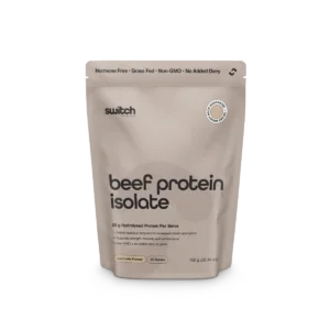 SN Beef Protein Isolate Iced Latte Powder 25 V1 FRONT webp